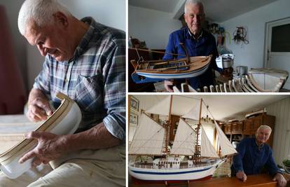 Tomislav Nakir (90) rukama gradi svoju flotu malih brodova