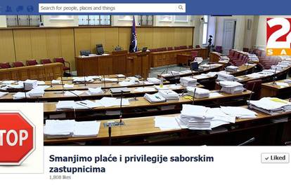 Akcija na 'Fejsu': Snizite plaće i privilegije naših zastupnika!