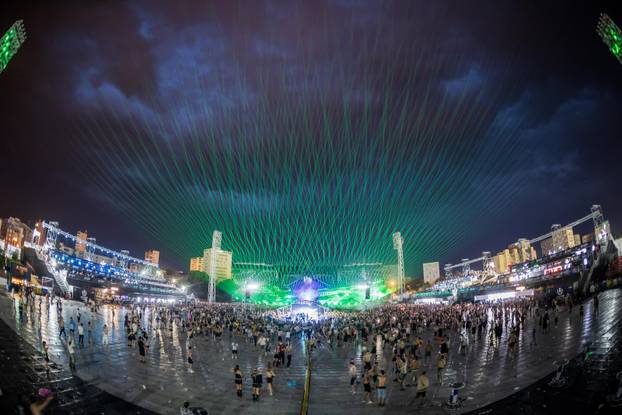 Split: Kiša na završetku Ultra festivala