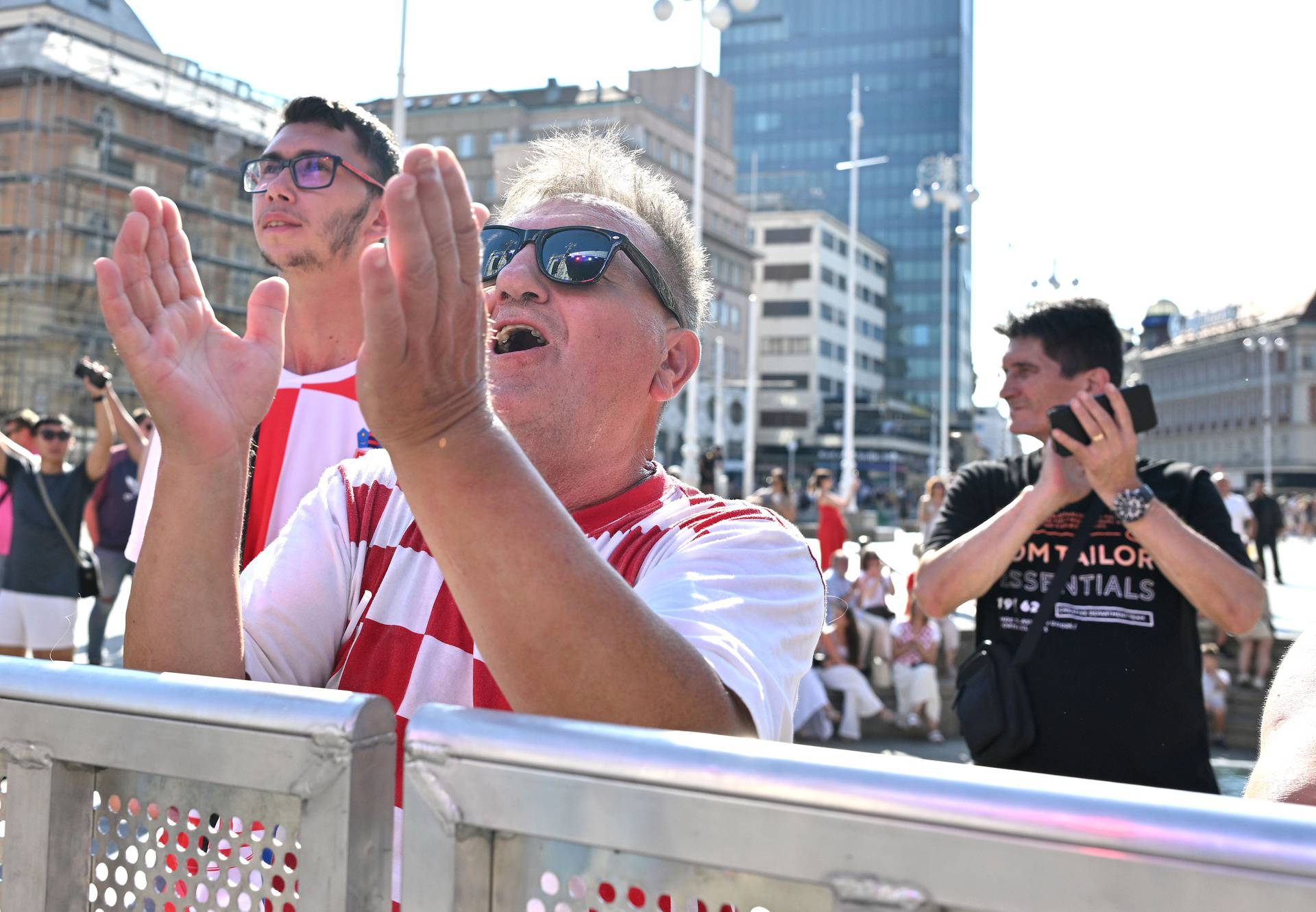 Zagreb: Doček hrvatskih olimpijaca na Trgu bana Jelačića