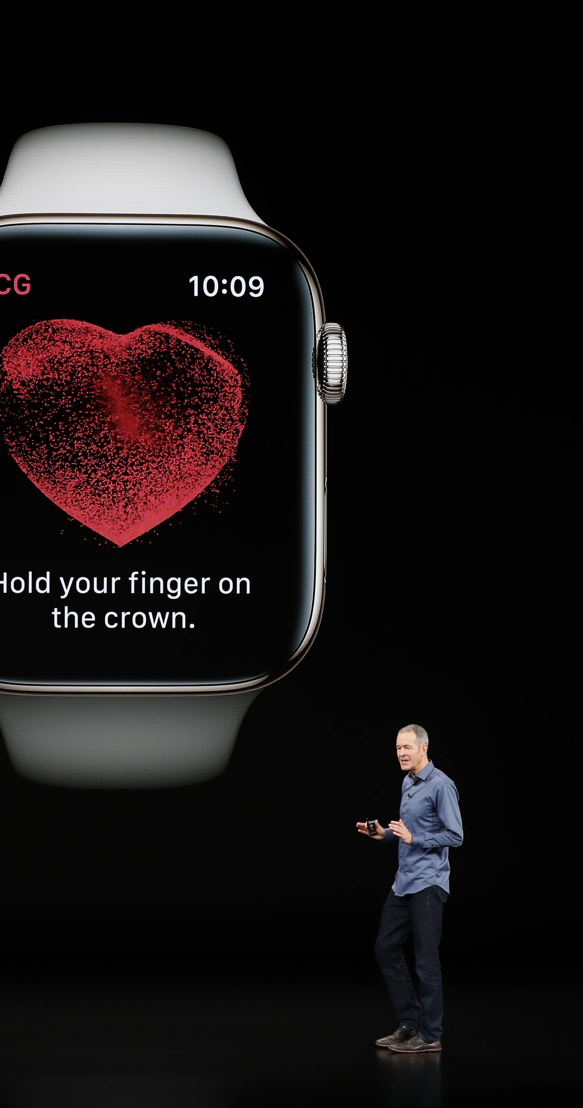 Williams, Chief Operating Officer of Apple , speaks about the the new Apple Watch Series 4 at an Apple Inc product launch in Cupertino