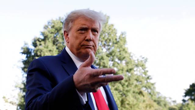 FILE PHOTO: President Trump departs the White House on campaign travel to Fayetteville, North Carolina