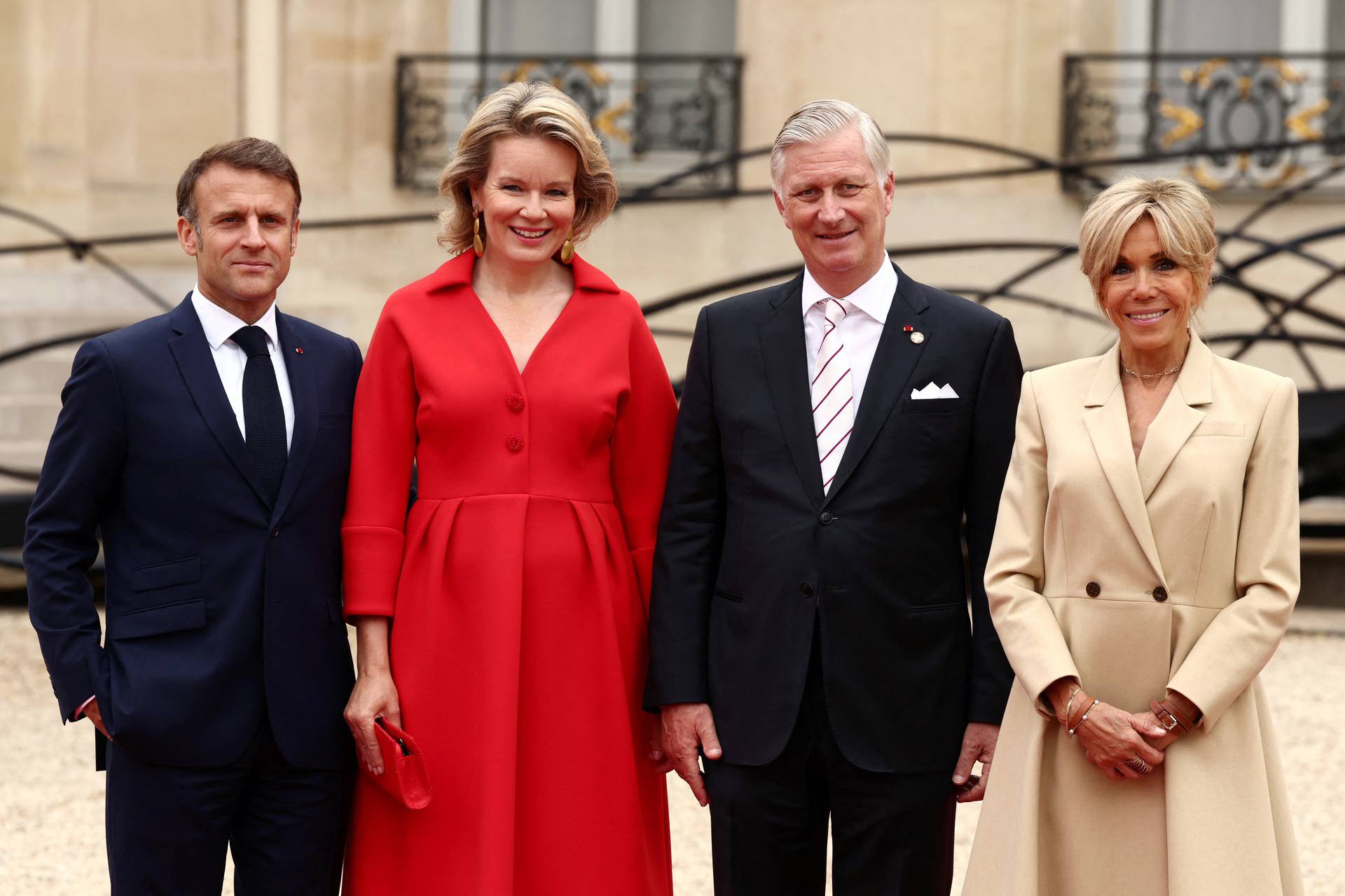 French President Macron meets leaders in Paris for the Olympics