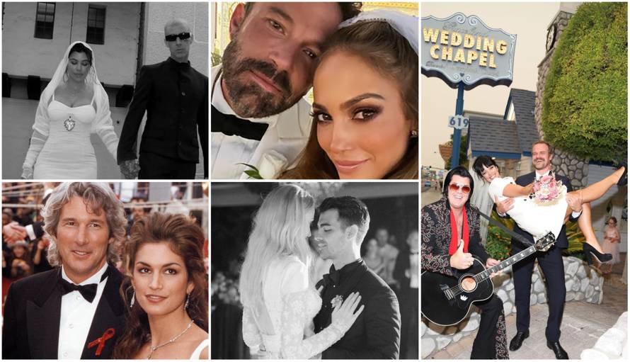 Ovi slavni parovi zakleli su se na vječnu ljubav u Las Vegasu