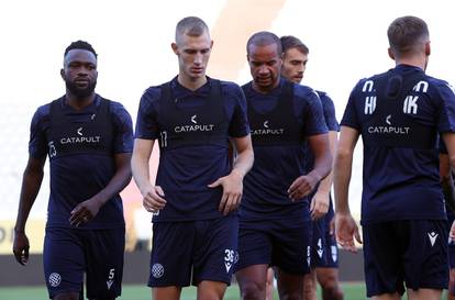 Split: Nogometaši Hajduka odradili trening uoči utakmcie protiv PAOK-a