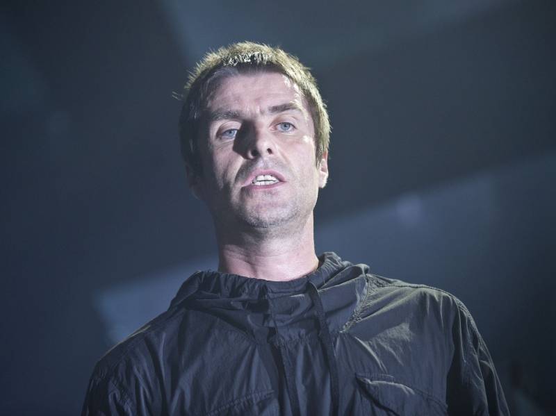 Liam Gallagher live on stage at the Barrowlands in Glasgow.