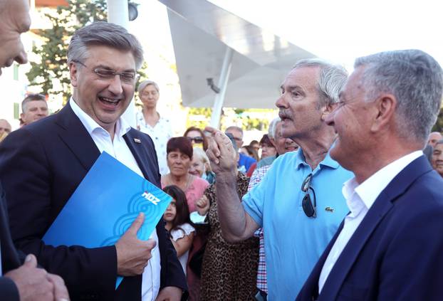 Andrej Plenković u Šibeniku pružio potporu kandidatima lokalnih izbora