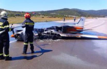 Putnik teško ozlijeđen, Cessna pala i zapalila se na Grobniku