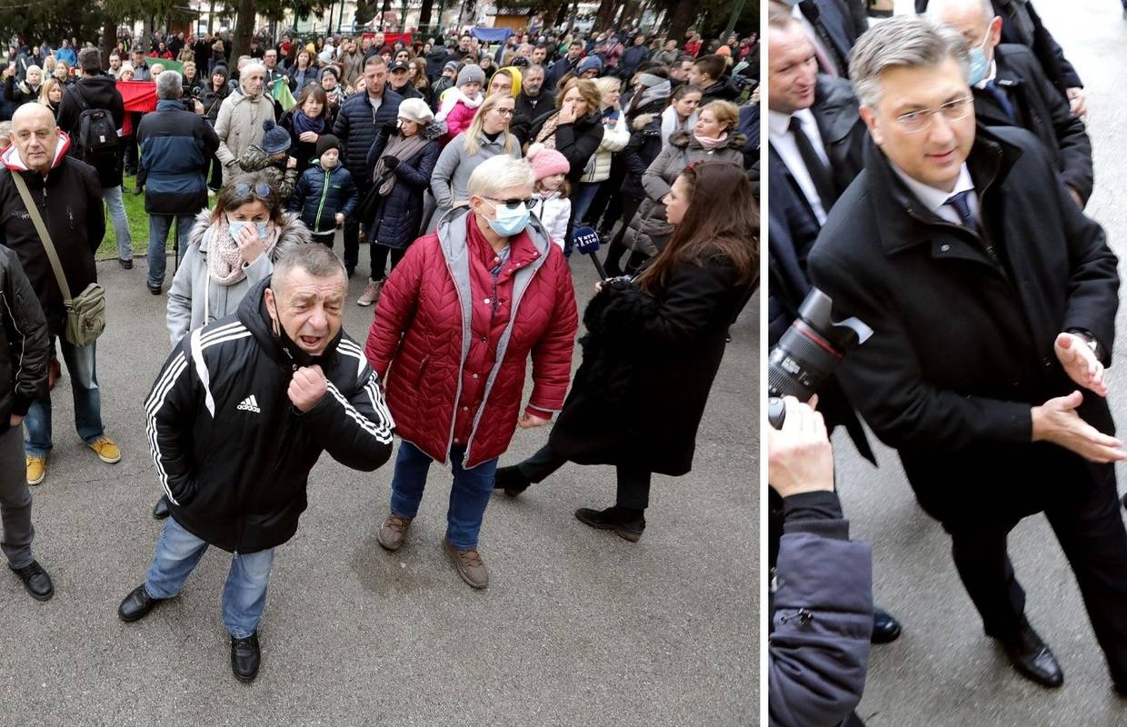VIDEO U Petrinji u 12.19 zvonila zvona, Plenkovića su gađali grudom, zviždali su mu