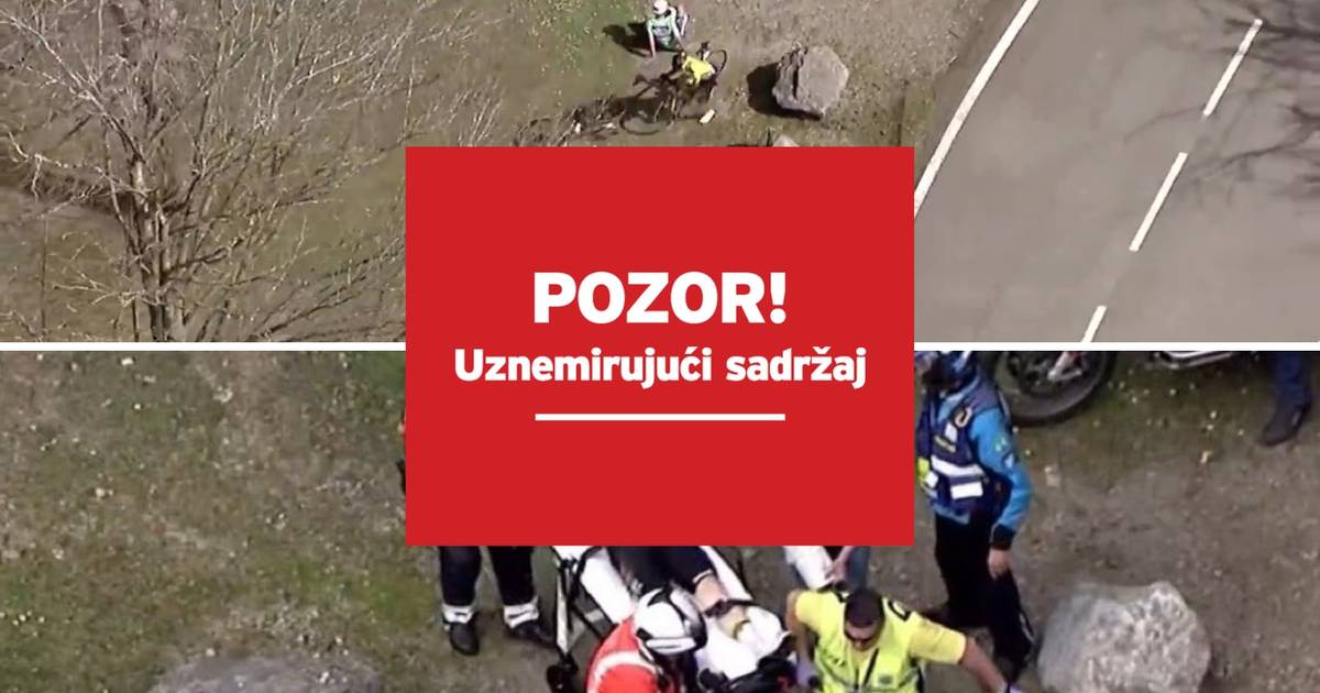 VIDEO Grozan pad biciklista u Baskiji: Prvak Toura na nosilima VIDEO Grozan pad biciklista u Baskiji: Prvak Toura na nosilima
