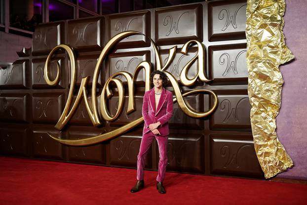 World premiere of "Wonka", at Royal Festival Hall, in London