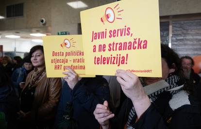 Sabor izabrao pet članova Programskog vijeća HRT-a. HND održao skup ispred Prisavlja