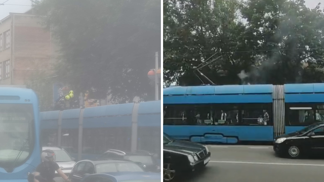 VIDEO Gori tramvaj u Zagrebu