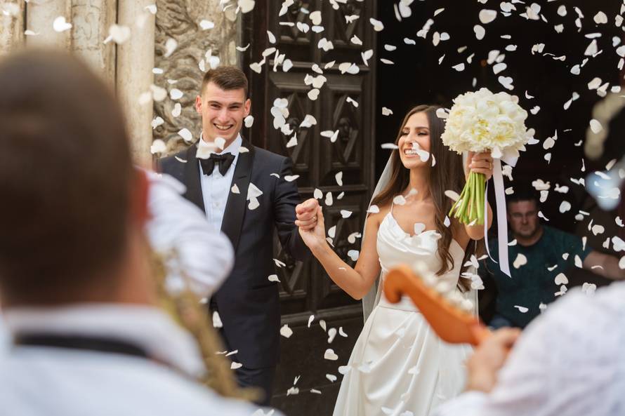 Zadar: Vjenčanje Dominika Livakovića i njegove odabranice Helene Matić