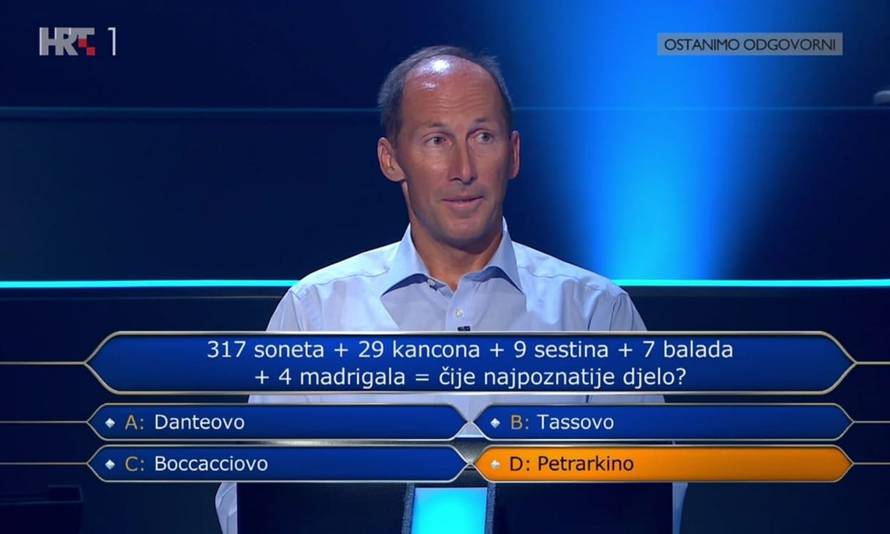 Bivši hrvatski olimpijac Boraska je sve oduševio u Milijunašu...