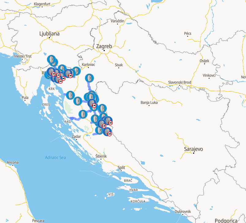 Snijeg stvara kaos u prometu: Zatvorene ceste, HAK objavio kako se može prema Dalmaciji