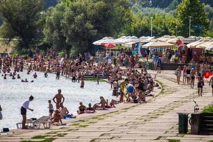 Ljeto u Slavoniji: U Osijeku kao na moru, svi uživaju na plaži