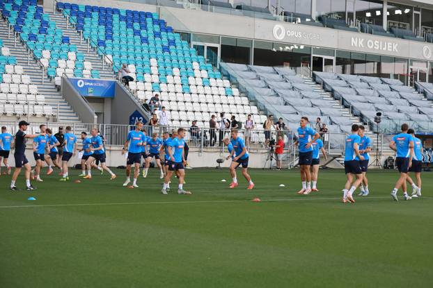 Osijek: Trening češke nogometne reprezentacije