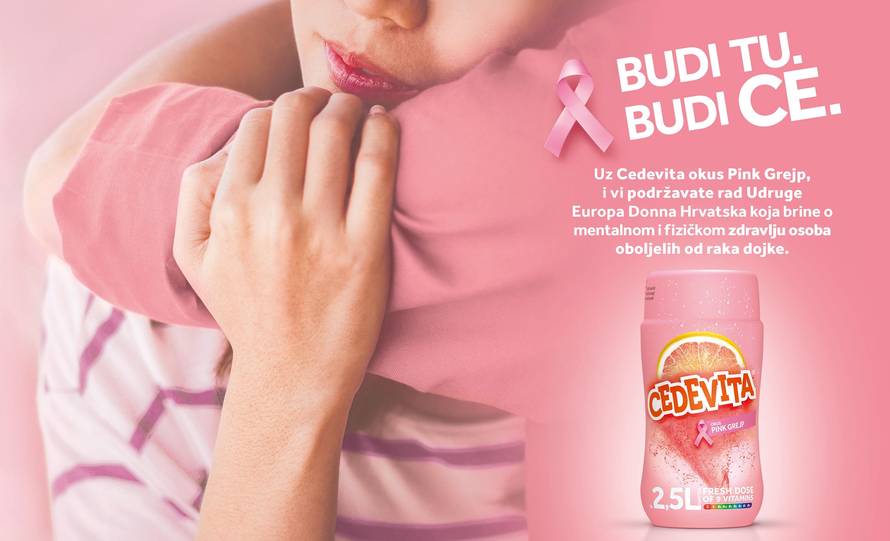 Cedevita uz okus Pink Grejp podržava udruge za borbu protiv raka dojke