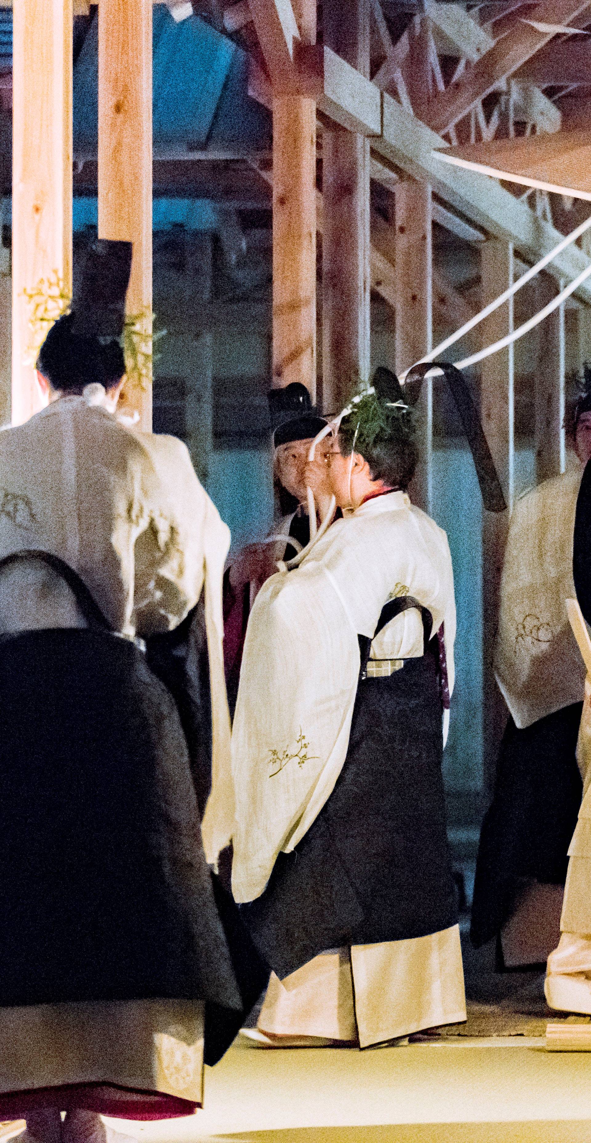 Japan's Emperor Naruhito attends the 'Daijosai' at the Imperial Palace in Tokyo