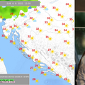 Crveni meteoalarm u subotu za Rijeku i Split, najtoplije u Kninu