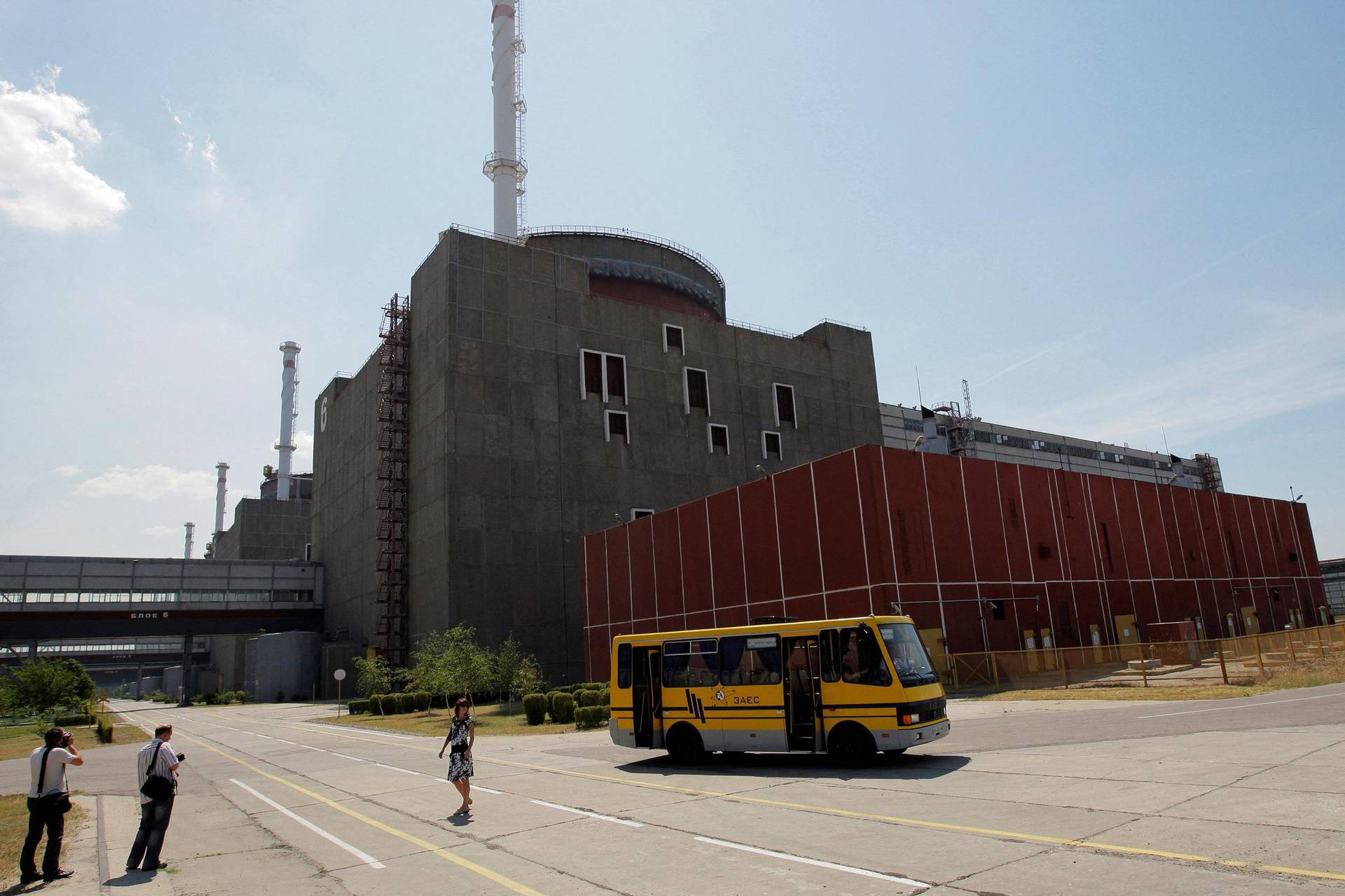 FILE PHOTO: File photo of the Zaporizhzhia nuclear power station in Ukraine