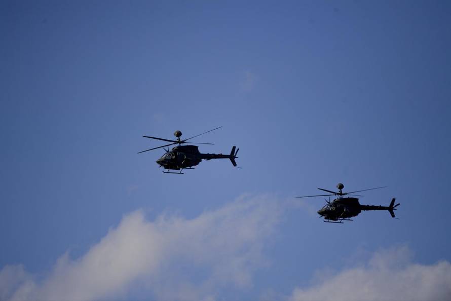 Zagreb: Generalna proba svečanog vojnog mimohoda - zračne snage 