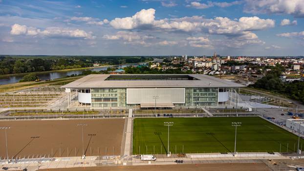 Osijek: Pogled iz zraka na novi stadion NK Osijek na Pampasu