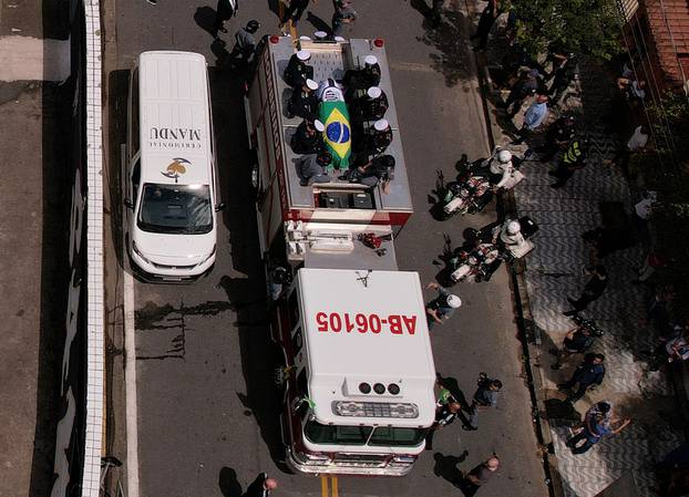 Death of Brazilian soccer legend Pele in Santos