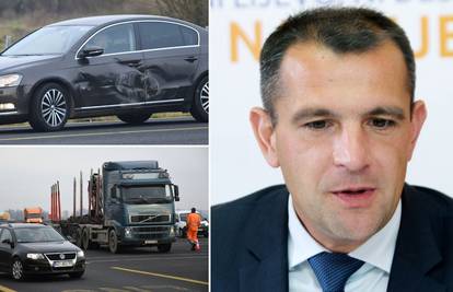 Župan Posavec imao prometnu: 'Kamion se na A4 zabio u nas'