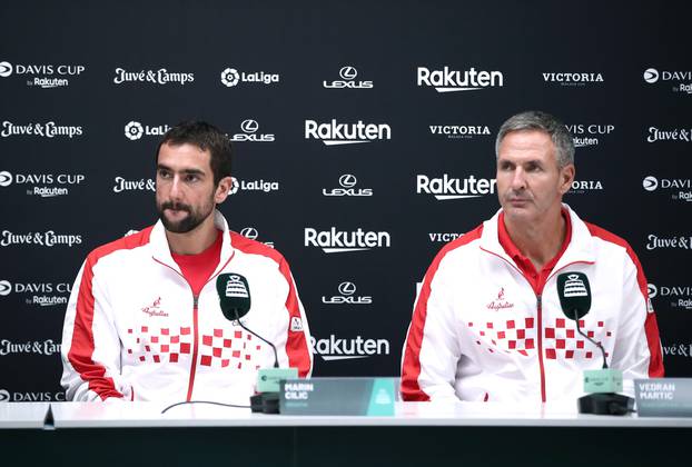 Malaga: Konferencija za medije hrvatske teniske reprezentacije nakon poraza od Australaca 