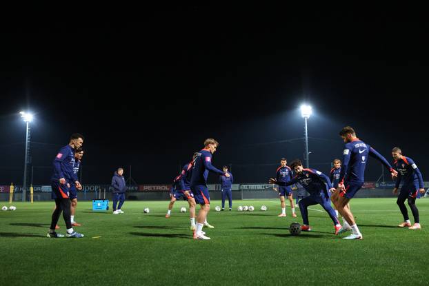 Rijeka: Trening hrvatske nogometne reprezentacije