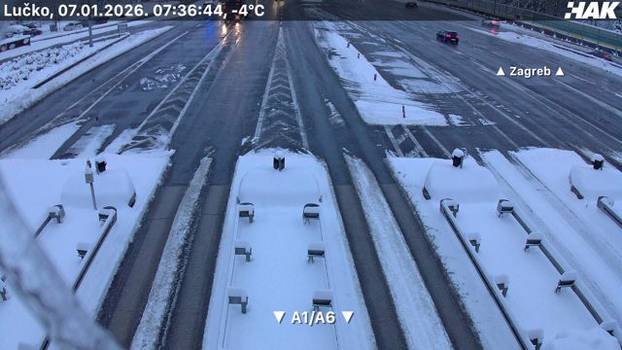 FOTO Autoceste diljem Hrvatske zametene snijegom, pogledajte