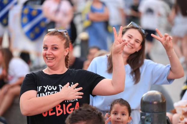 Zagreb: Praćenje utakmice između BiH i Švicarske