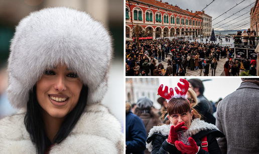 FOTO Blagdanska čarolija na splitskim Prokurativama: Grad pun ljudi, veselje i božićni duh