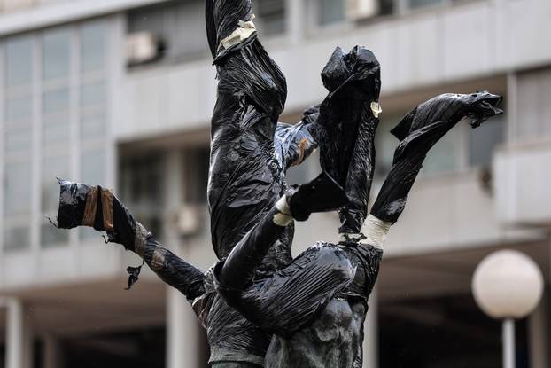 Zagreb: Dom sportova koji se obnavlja oštećen u snažnom nevremenu