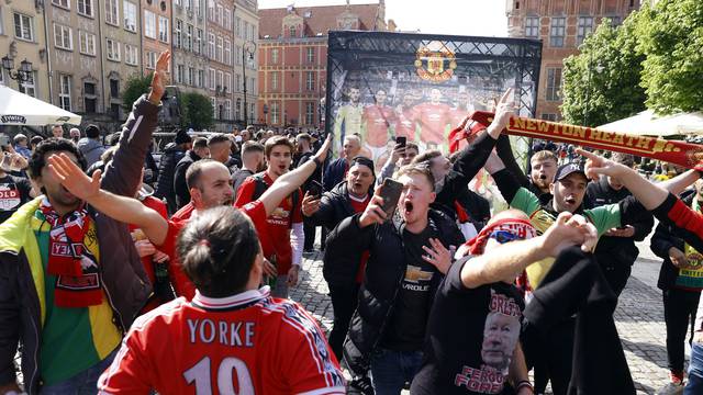 Europa League Final - Fans in Gdansk ahead of the Europa League final Villarreal v Manchester United