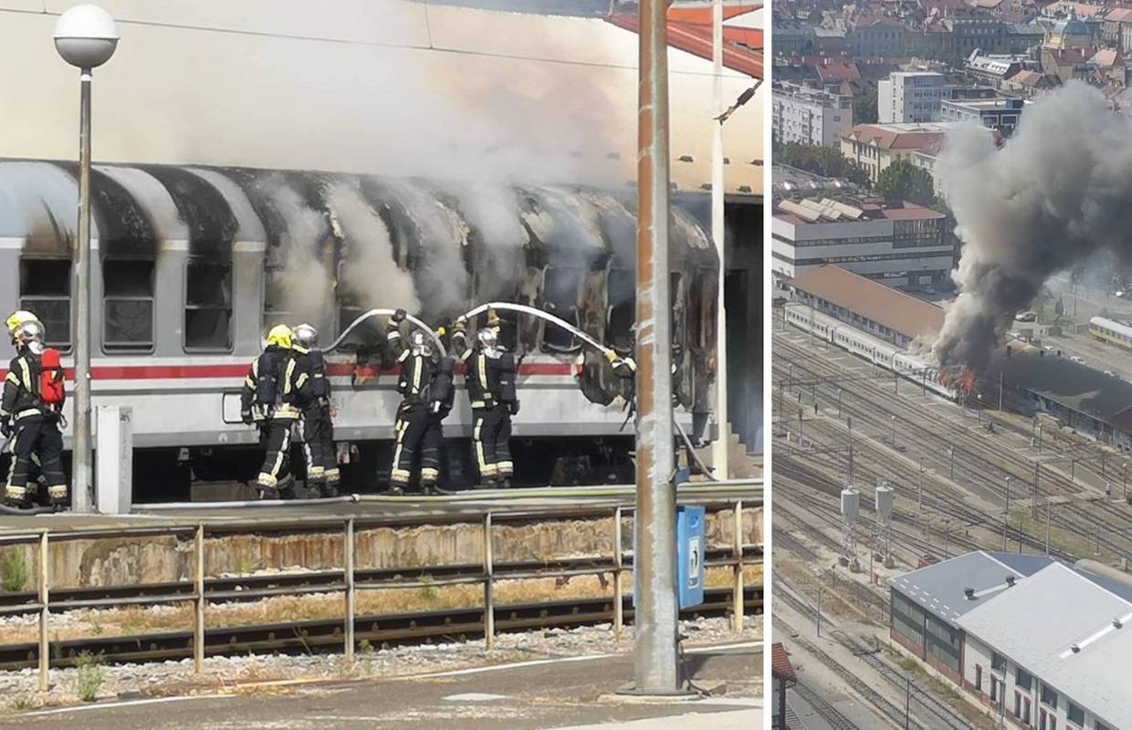 Ugasili vagon koji se zapalio na Glavnom kolodvoru u Zagrebu