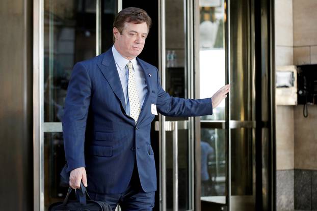 FILE PHOTO: Paul Manafort, senior advisor to Republican U.S. presidential candidate Donald Trump, exits following a meeting of Donald Trump