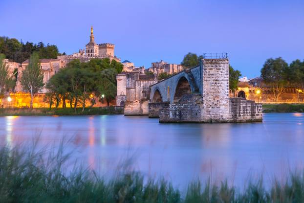 Famous Avignon Bridge, France