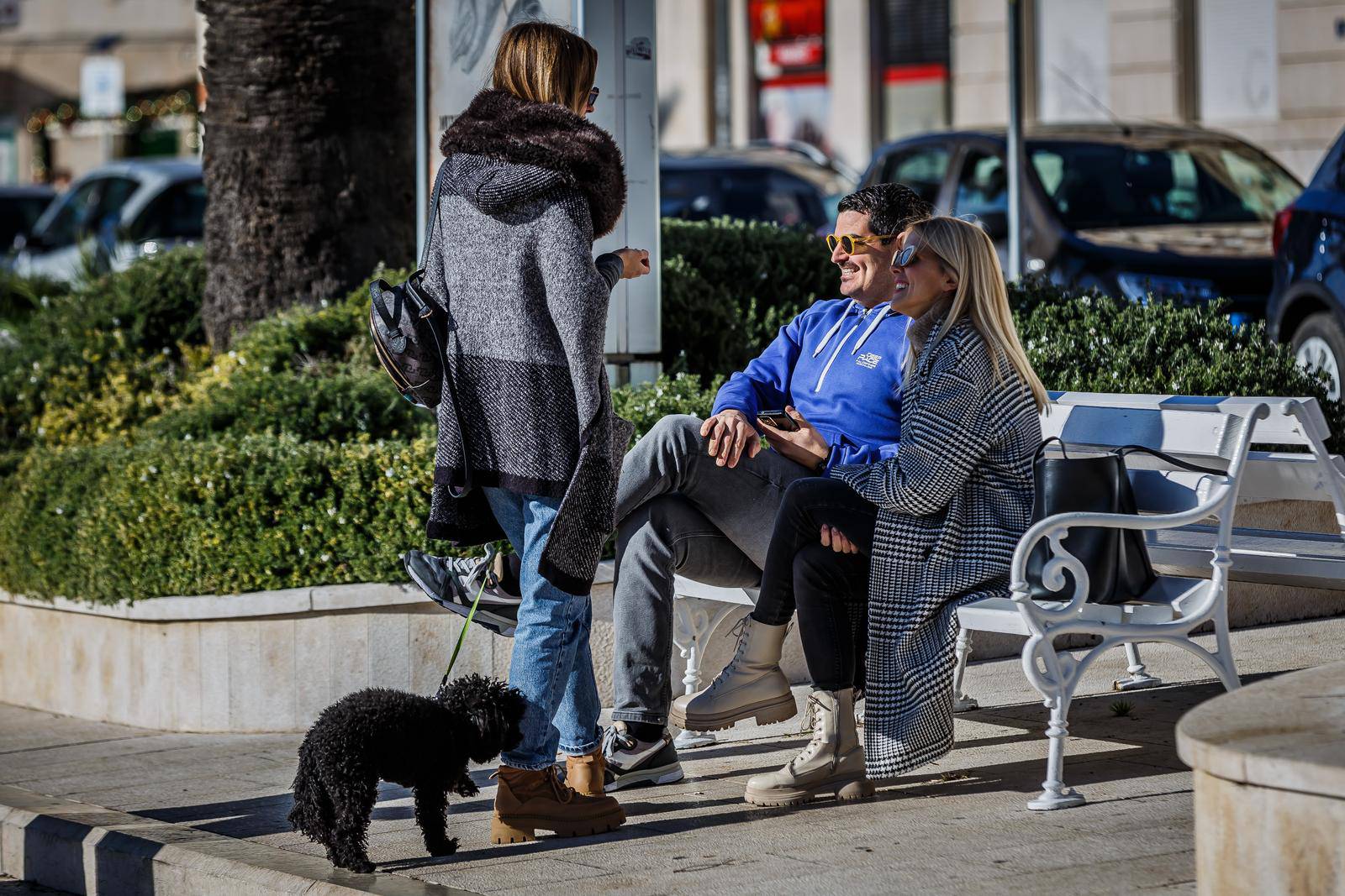 Split: Peco i Silvija na rivi uživali na suncu