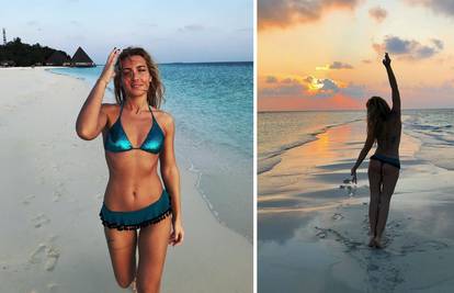 Ivana Mišerić pozirala u seksi tangama na plaži na Maldivima