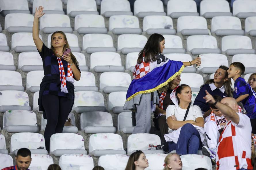 Atmosfera na Poljudu na utakmici između Hrvatske i Španjolske u Ligi nacija
