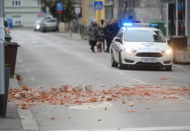 Oštećenja u centru Zagreba nakon potresa