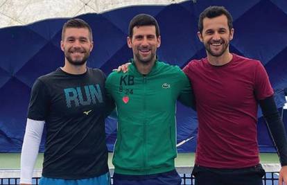Najbolji par s prvim tenisačem svijeta: Na treningu u Beogradu Novaka dočekali Mektić i Pavić