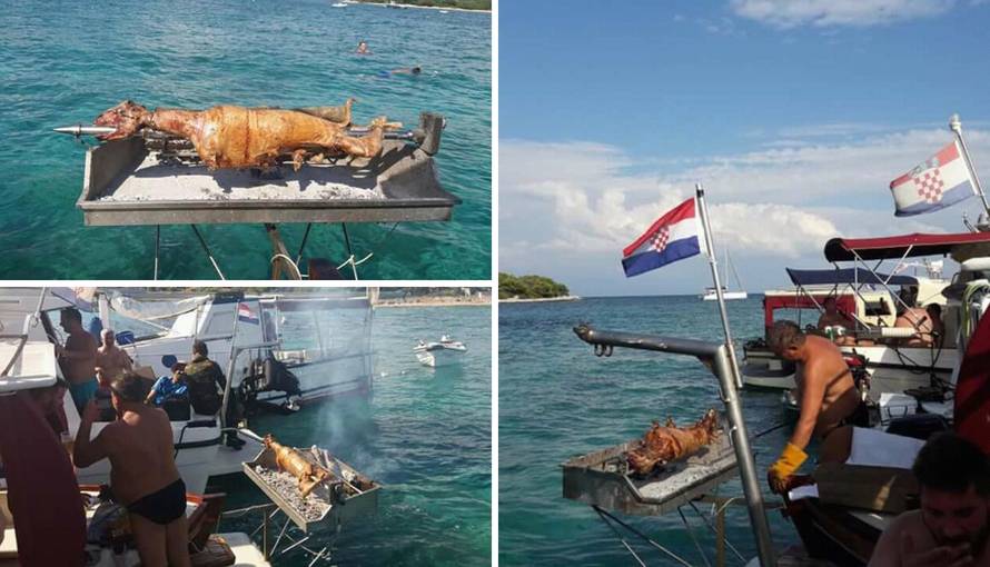 Turisti u čudu: Na krmi broda kod Drvenika zavrtjeli su janje!