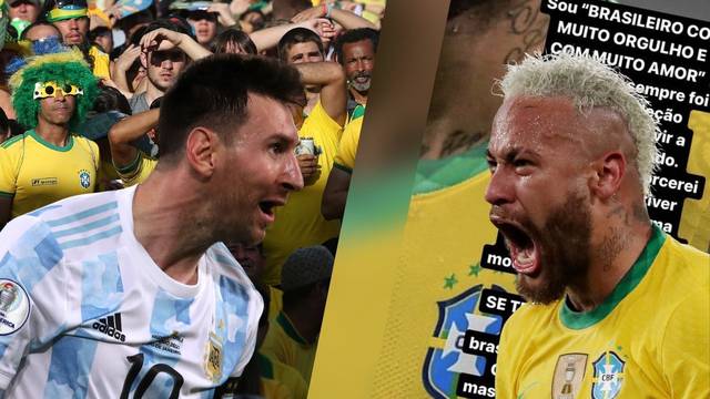 Brazilci će navijati za Argentinu zbog Messija?! Neymar poludio