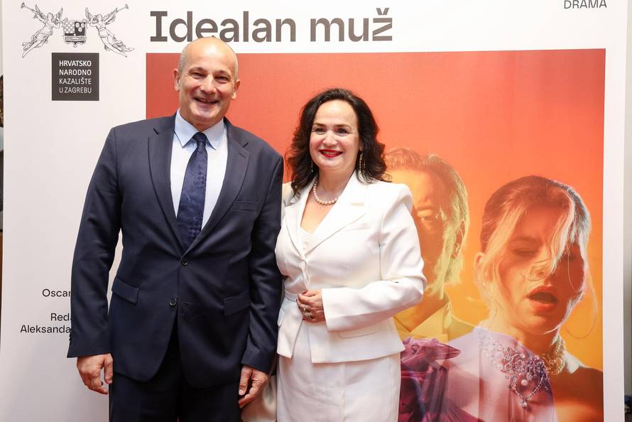 Zagreb: Poznati na premijeri predstave "Idealan muž"
