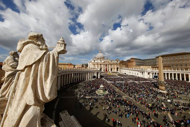 Pope Francis leads the Easter Mass at St. Peter