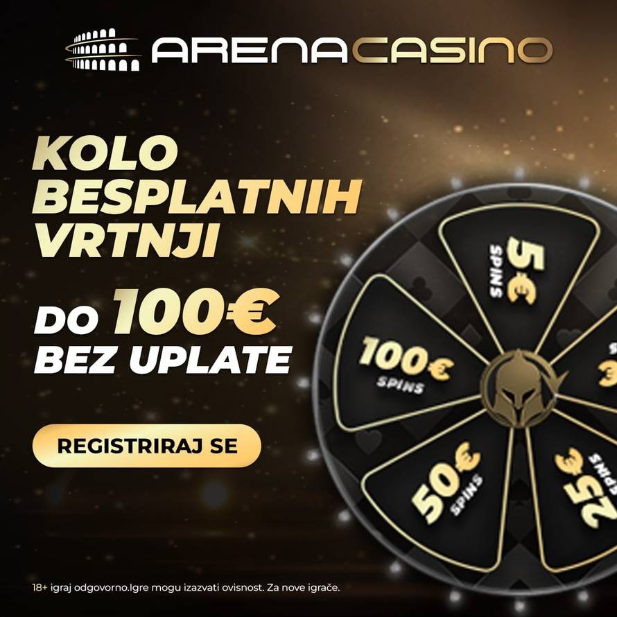 Iskusi uzbuđenje RISK FREE SPINOVA u Arena Casinu!